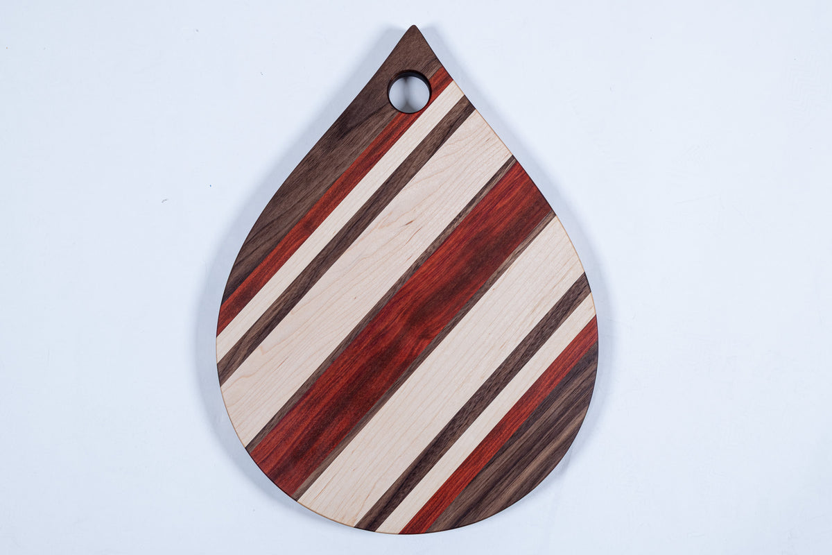 CHTD6 - Multi-Colored Teardrop Charcuterie Board