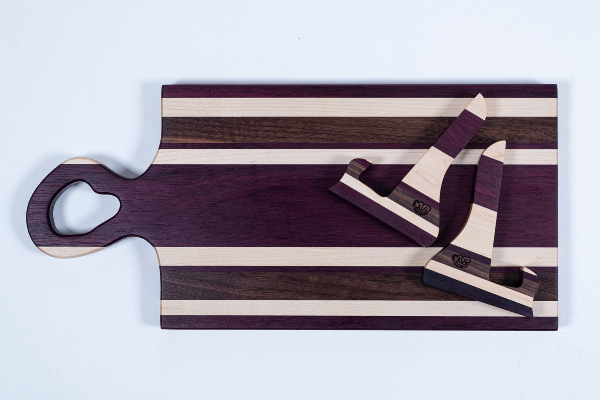 CHSB21 - Multi-Colored Charcuterie Board with Stands