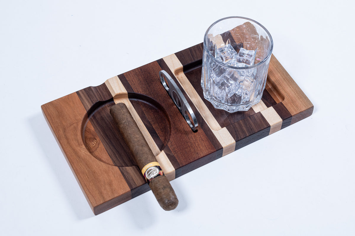 WCAT1 - Multi-Colored Whiskey & Cigar Ashtray